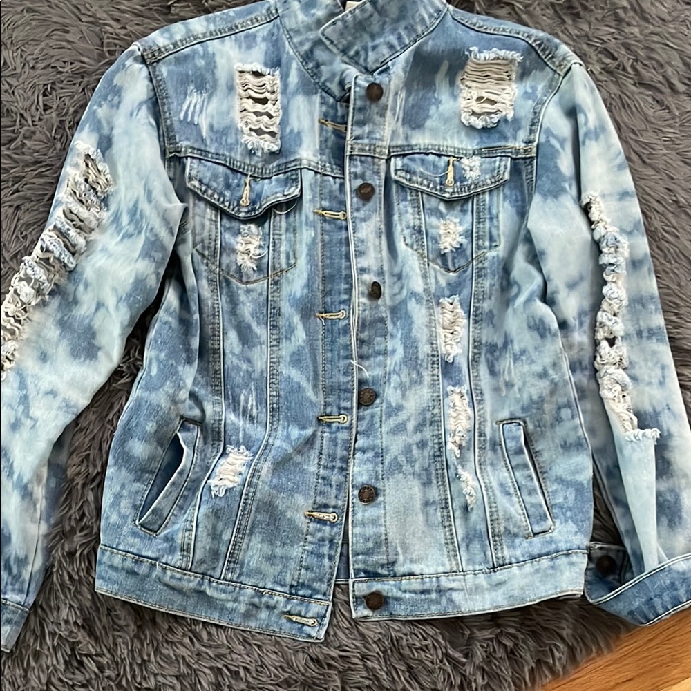 Distressed Denim Jacket